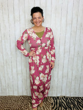 Jenny Mauve Floral Maxi Dress