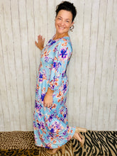 Mallory Light Blue Floral Dress