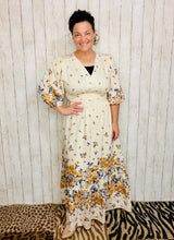 Day In the Park Cream Button Front Dress