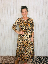Tonya Marie Tiered Dress- Leopard Print