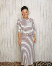 Marissa Ribbed Top- Rose Stripe