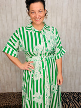 Spring Green Floral Dress