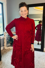 Jada One Size Textured & Petal Dress