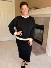 Addie Pencil Skirt- (Regular & Plus) Black Modal Material
