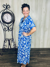 Boho Summer Vibes Dress- Blue