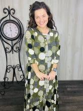 Smiles & Olive Dots Dress