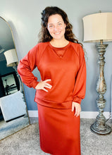 Addie Athletic/Legging Coverage Skirt- Rust