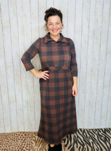 Adorable In Plaid Lounge Dress-Buffalo Print