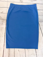 Miss Amy Thicker Fabric Pencil Skirt- (Regular & Plus) Periwinkle (27"-29" Length