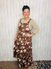 Fall Floral Ribbed Jumper