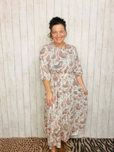Take On The Day- Ivory Paisley Dress
