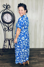 Boho Summer Vibes Dress- Blue