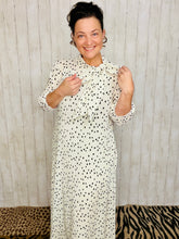Power On The Day Dress-Ivory Polkadot