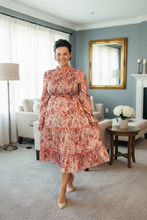 Flouncy Satin Tiered Dress