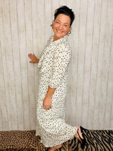 Power On The Day Dress-Ivory Polkadot