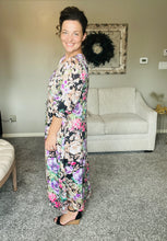 Miss Regina Black & Floral Dress