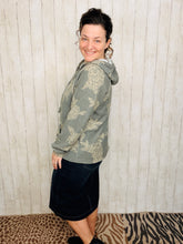 Fanny Gray & Taupe Rose Hoodie