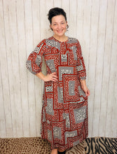 Maddie Patchwork & Leopard Dress