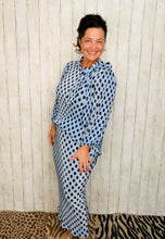 Amy Blue Polkadot Bodre Pencil Skirt-Regular & Plus