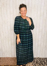 Missy Hunter Green Plaid Dress