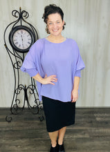 Heather Loose Fit Blouse- Black or Lavender