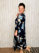 Handkerchief & Navy Floral Dress