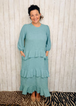 Ruffles & Luxury Dress-Sea Green