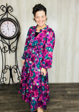 Jamie Smocked Waist Dress- Plum Floral