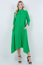 Jaqueline Vintage & Textured Dress- Kelly Green