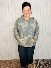 Fanny Gray & Taupe Rose Hoodie