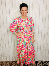 Amanda Pink Floral Dress