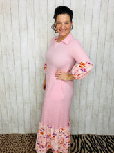 Pink Spring Mix Textured Dress