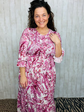 Janice Mauve Swirl Dress