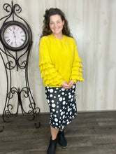 Yellow Ruffle Sweater