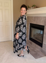 Power On The Day Dress-Black & Cream