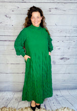 Ruffles & Class Dress- Hunter Green