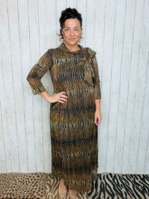 Animal Print & Sequin Overlay Dress