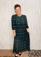 Missy Hunter Green Plaid Dress