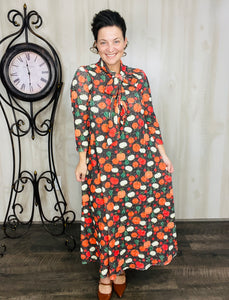 Power On The Day Dress- Pumpkins