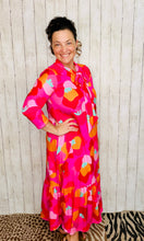 Brenda Bow & Ruffle Pink Dress