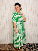 Spring Green Floral Dress