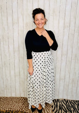 Tonya Black & White Polkadot Dress