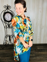 Once Upon A Time Tunic- Teal Floral