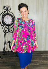 Marissa Pink Paisley Tunic