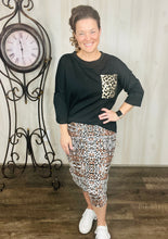 Sunshine Meets Leopard Pocket Top