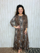 Michella High Low Dress-Classic Leopard