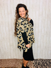 Taupe & Leopard Poncho/Tunic Style