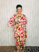 Juliet Ruffle Dress-Pink Floral