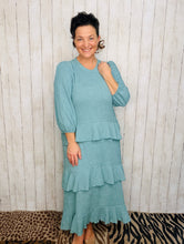 Ruffles & Luxury Dress-Sea Green