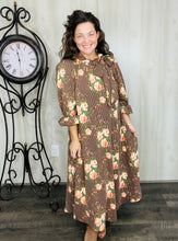 Chocolate & Floral Dress